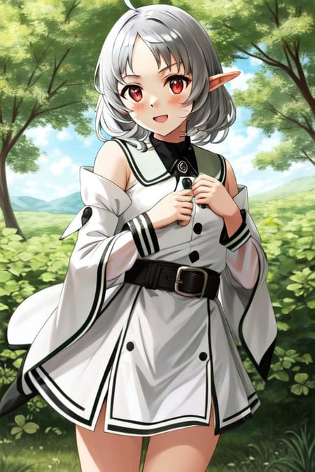 13713-1653724938-masterpiece, best quality , _(red eyes_1.2_), silver hair,  _(Sylphiette_0.8_),  ahoge, small breast , short hair, white dress,.png